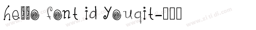 hello font id Youqit字体转换